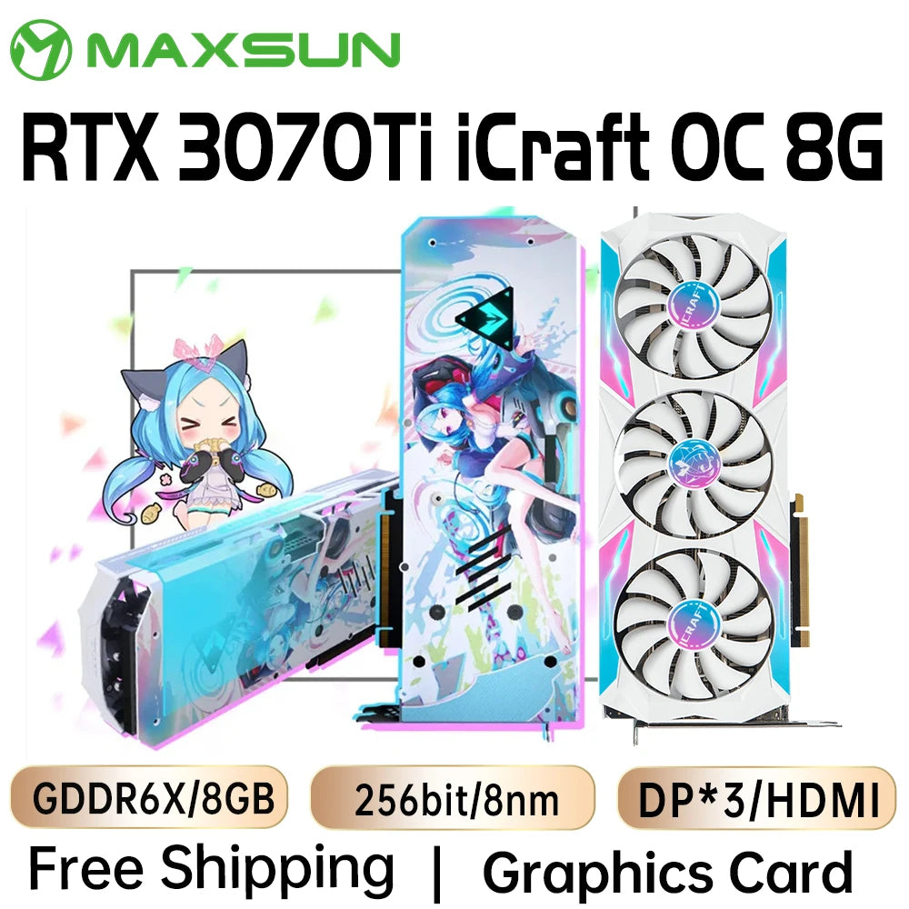 MAXSUN Graphics Cards RTX 4070 4060TI 4060 3060 3060TI 3050 3070 GPU NVIDIA Gaming Video Card