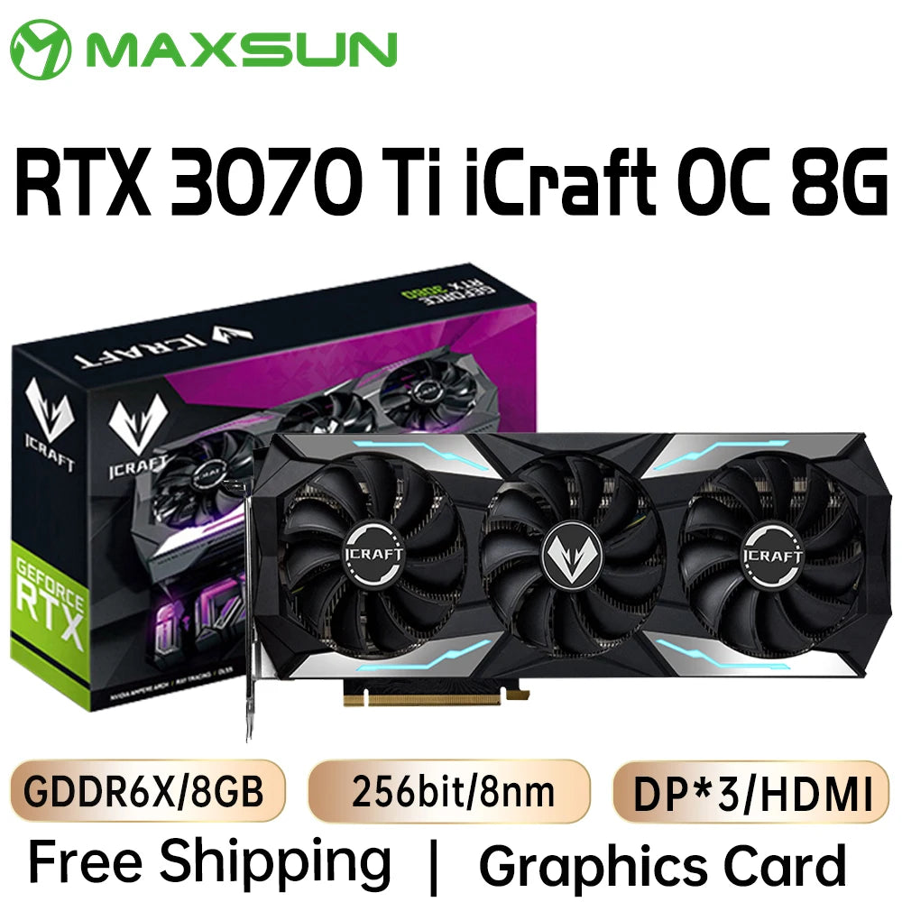 MAXSUN Graphics Cards RTX 4070 4060TI 4060 3060 3060TI 3050 3070 GPU NVIDIA Gaming Video Card