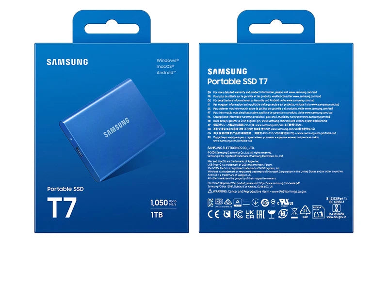 SAMSUNG PSSD T7 USB3.2 Type-C SSD Solid State Drive