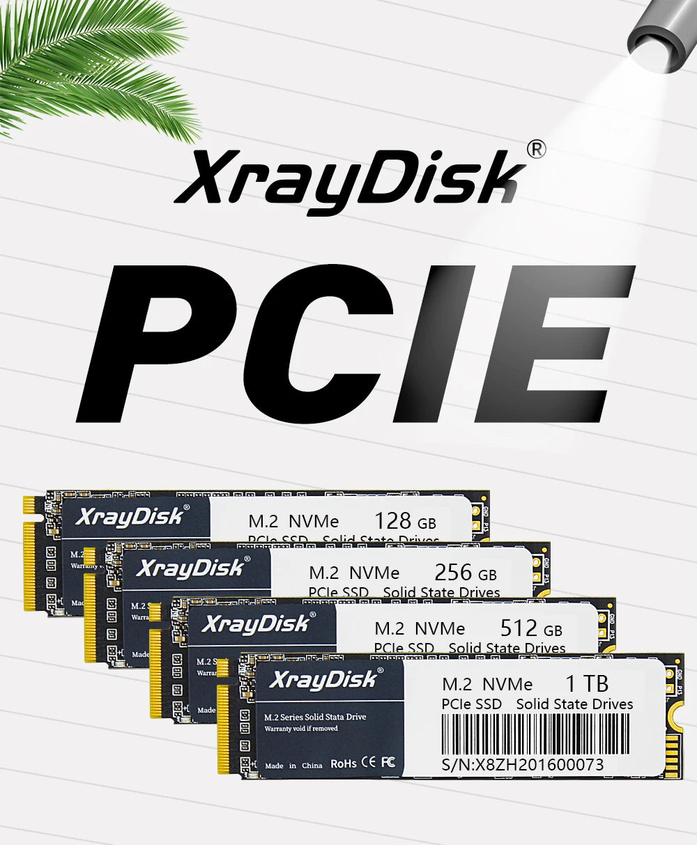 XrayDisk M.2 SSD PCIe NVME 128GB 256GB 512GB 1TB Gen3*4