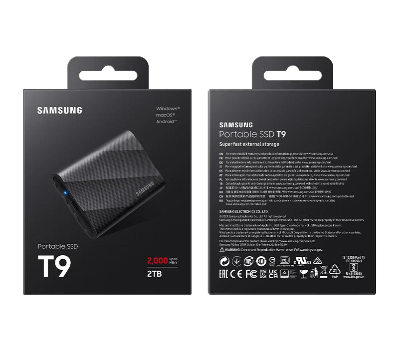SAMSUNG PSSD T9 USB 3.2 Gen2x2