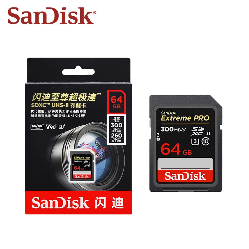 SanDisk V90 SD Card High Speed Memory card for Camera