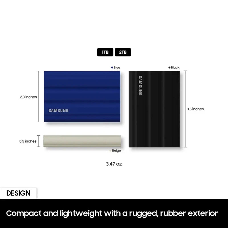 SAMSUNG T7 Shield 1TB Portable SSD