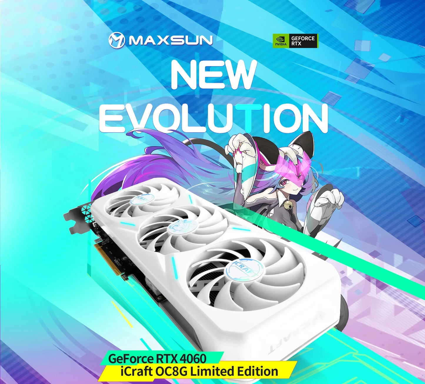 MAXSUN Graphics Cards RTX 4070 4060TI 4060 3060 3060TI 3050 3070 GPU NVIDIA Gaming Video Card