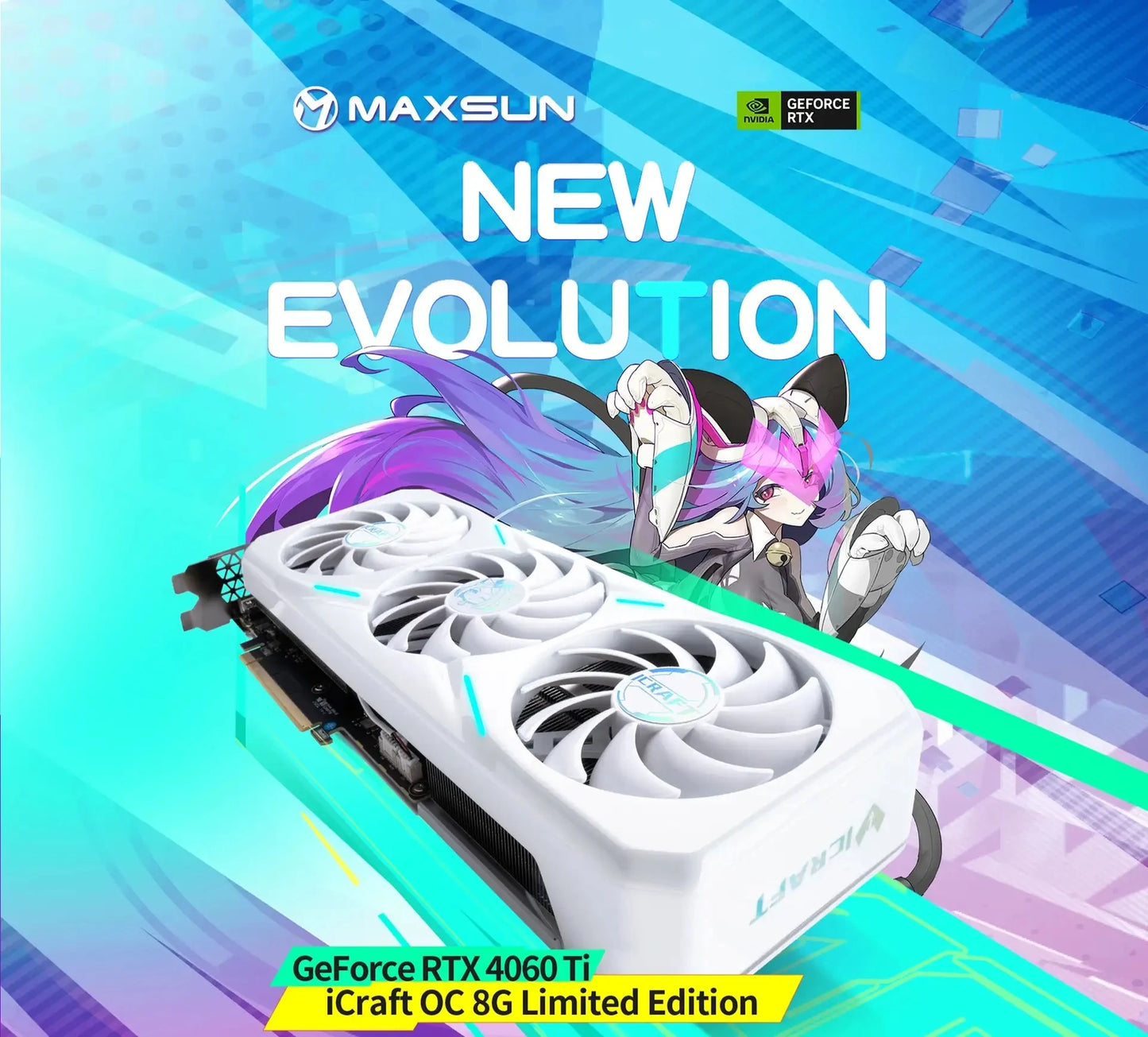 MAXSUN Graphics Cards RTX 4070 4060TI 4060 3060 3060TI 3050 3070 GPU NVIDIA Gaming Video Card