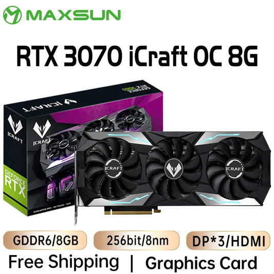 MAXSUN Graphics Card RTX 3070 iCraft OC 8GB GDDR6