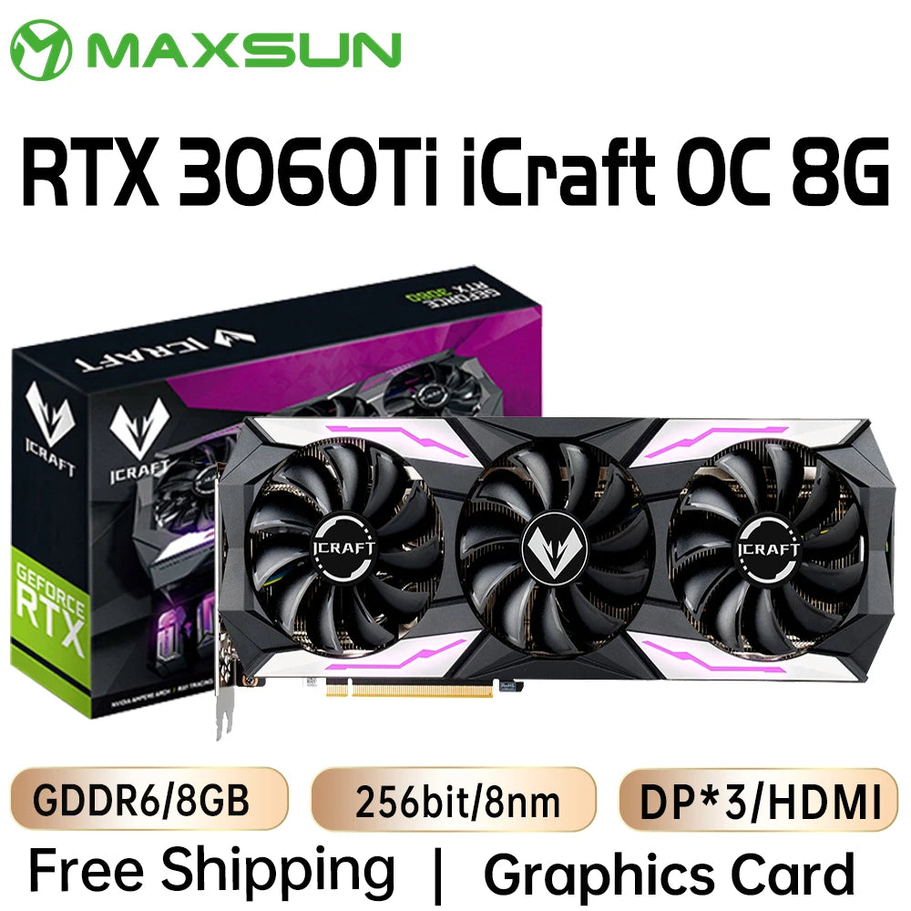 MAXSUN Graphics Cards RTX 4070 4060TI 4060 3060 3060TI 3050 3070 GPU NVIDIA  Gaming Video Card