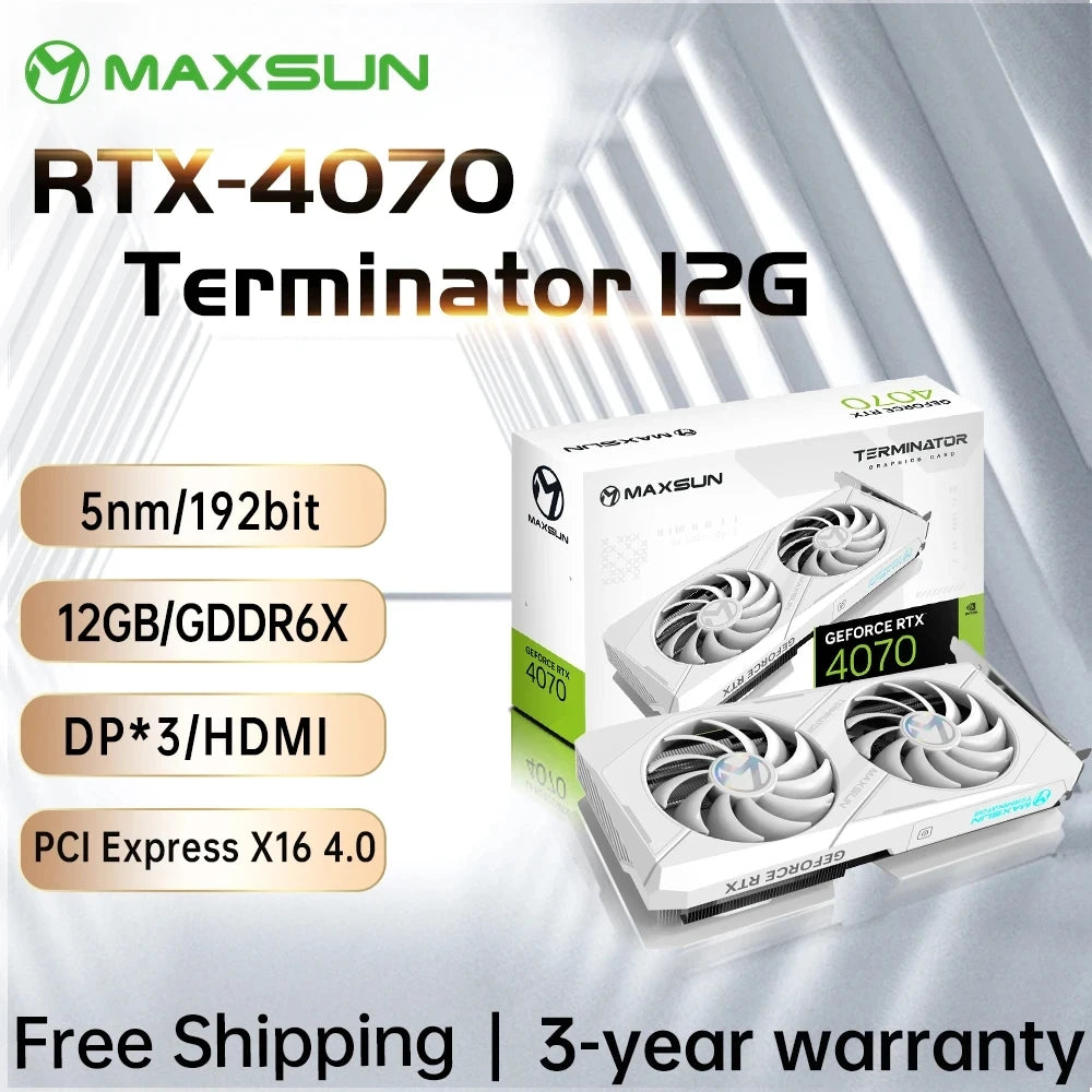 MAXSUN Graphics Cards RTX 4070 4060TI 4060 3060 3060TI 3050 3070 GPU NVIDIA  Gaming Video Card