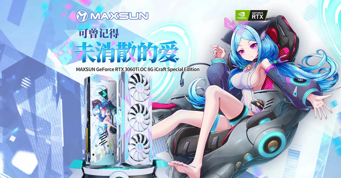 MAXSUN Graphics Cards RTX 4070 4060TI 4060 3060 3060TI 3050 3070 GPU NVIDIA  Gaming Video Card