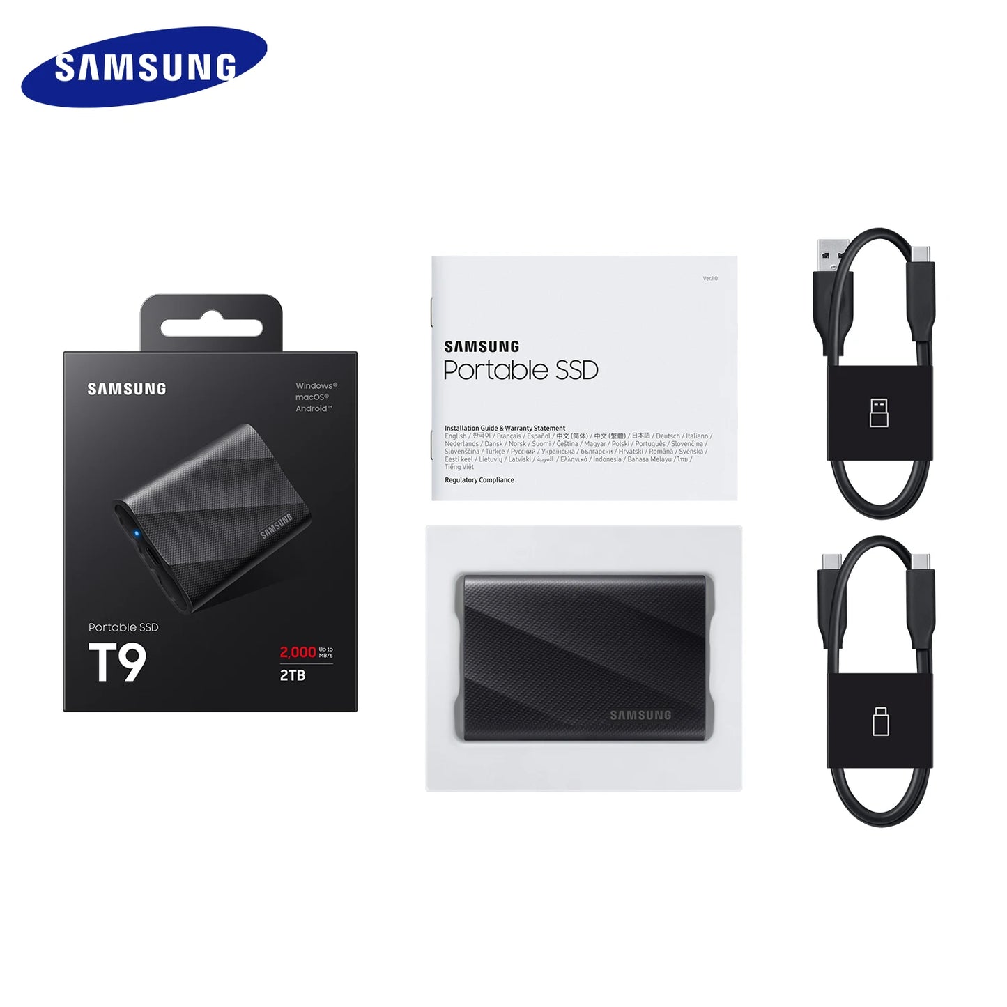 SAMSUNG T9 Solid State Drive USB 3.2 Type-C