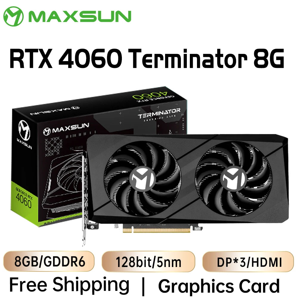 MAXSUN Graphics Cards RTX 4070 4060TI 4060 3060 3060TI 3050 3070 GPU NVIDIA  Gaming Video Card