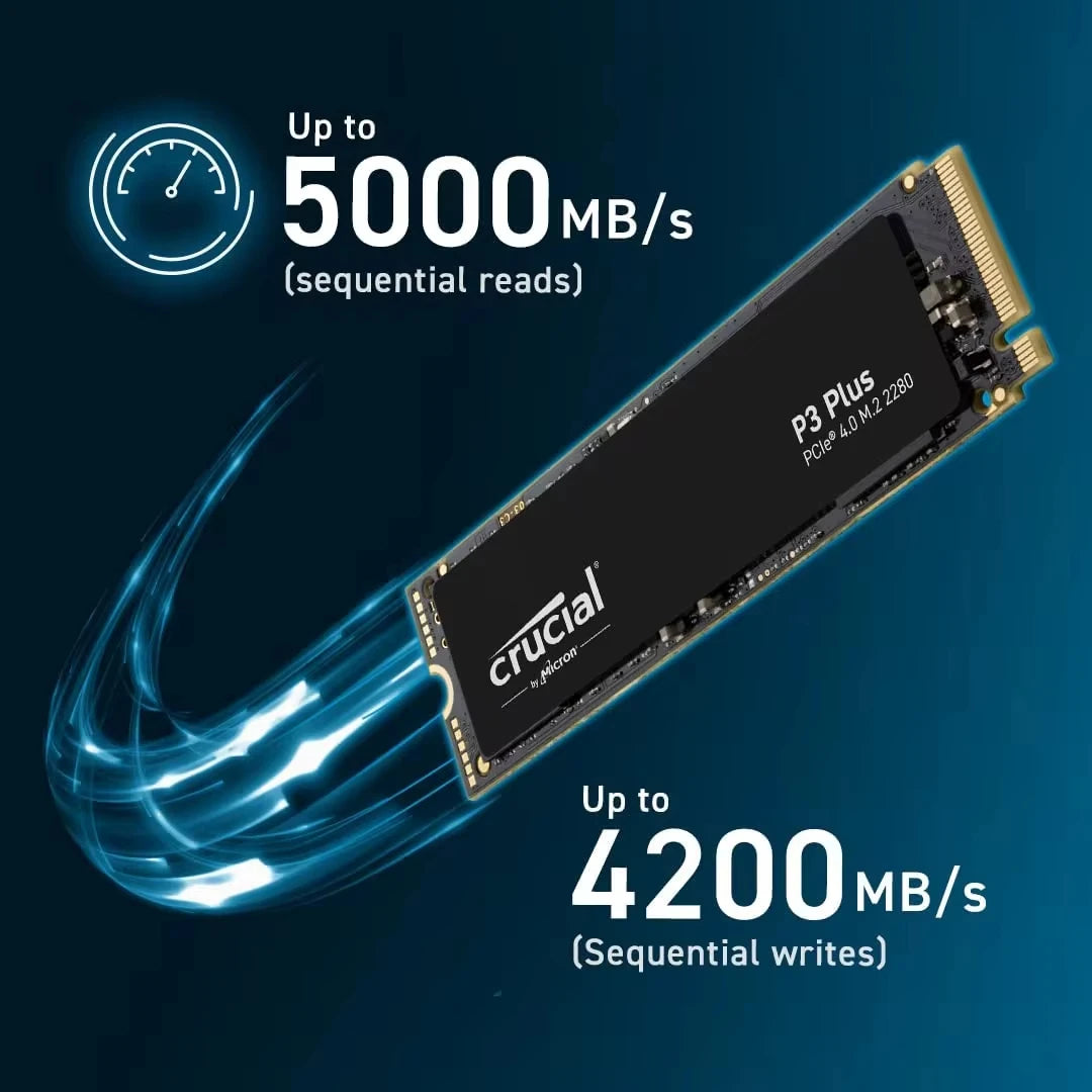 Crucial P3 Plus 500GB 1TB NVMe Internal Solid State Drive